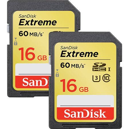 SANDISK Memoria SD 16 GB SDHC Sandisk 2 pezzi